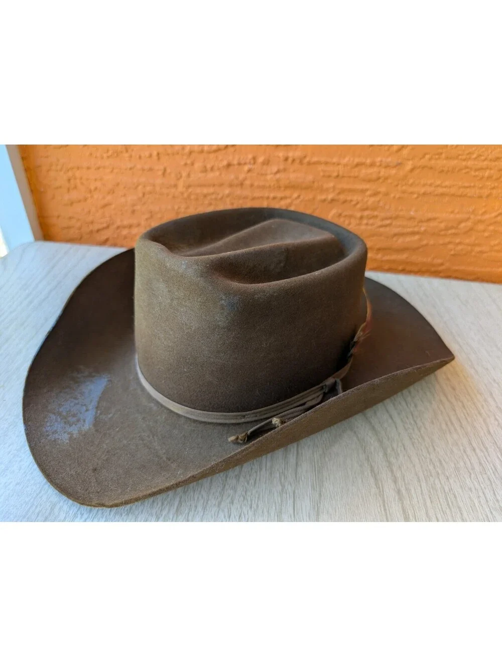 Vintage The Westerners Missoula MT Brown Felt Western Cowboy Hat Size 7–7 1/8...